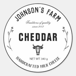 ファーム名 |リース | Cow Milkチーズ |ヴィンテージ ラウンドシール