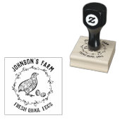 ファーム名 |リース | Quail Eggsカートンスタンプ ラバースタンプ (押印)