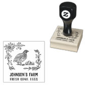 ファーム名 |リース | Quail Eggsカートンスタンプ ラバースタンプ (押印)