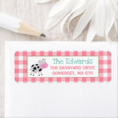 ファーム差出人住所ラベルファルマイヤードバースデーパーティー ラベル (インサイチュ)