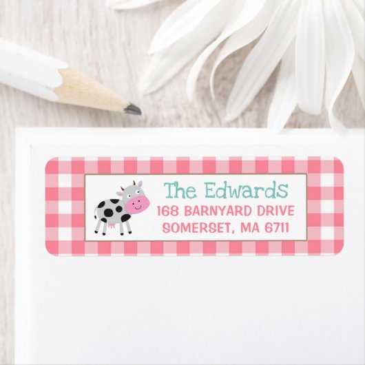 ファーム差出人住所ラベルファルマイヤードバースデーパーティー ラベル (インサイチュ)