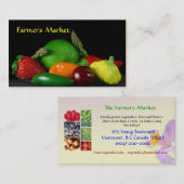 ファーム市場の名刺テンプレート 名刺 (正面/裏面)