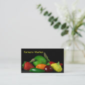 ファーム市場の名刺テンプレート 名刺 (スタンド正面)