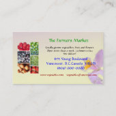 ファーム市場の名刺テンプレート 名刺 (裏面)