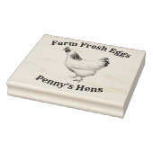 ファーム新鮮な卵あなたの名前チキンヘンス卵スタンプ ラバースタンプ (スタンプ)