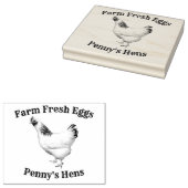ファーム新鮮な卵あなたの名前チキンヘンス卵スタンプ ラバースタンプ (押印)
