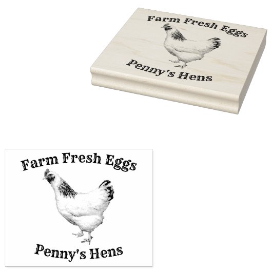 ファーム新鮮な卵あなたの名前チキンヘンス卵スタンプ ラバースタンプ (押印)