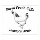 ファーム新鮮な卵あなたの名前チキンヘンス卵スタンプ ラバースタンプ (インプリント)