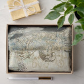 ファーム新鮮な黒n白い牛と太陽光線デコページ 薄葉紙 (ギフト)