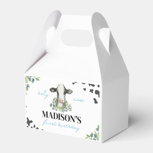 ファーム牛の誕生日パーティーのお願いボックス フェイバーボックス (裏面サイド)