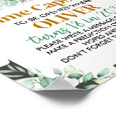 ファーム牛誕生日時間カプセル標識 ポスター (角)