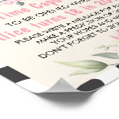 ファーム牛誕生日時間カプセル標識 ポスター (角)