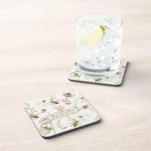 ファーム甘いファームファミリー名ポピー、蜂の野花 コースター (右側)