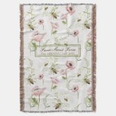 ファーム甘いファームファミリー名ポピー、蜂の野花 スローブランケット (正面縦)