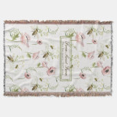 ファーム甘いファームファミリー名ポピー、蜂の野花 スローブランケット (正面)