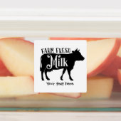 ファーム生乳の追加文字 ラベル (貼付)