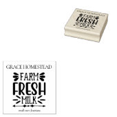 ファーム生乳農家市場の名前の追加 ラバースタンプ (押印)