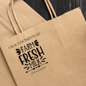 ファーム生乳農家市場の名前の追加 ラバースタンプ