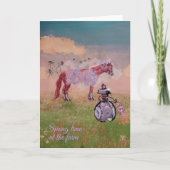 ファーム番号5での春時刻 招待状 (正面)