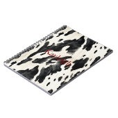 ファーム白黒牛プリント ノートブック (左側)