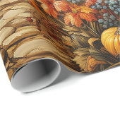 ファーム秋秋カボチャデクページ ラッピングペーパー (ロールコーナー)