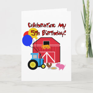 ファーム第5誕生日Tシャツとギフト カード