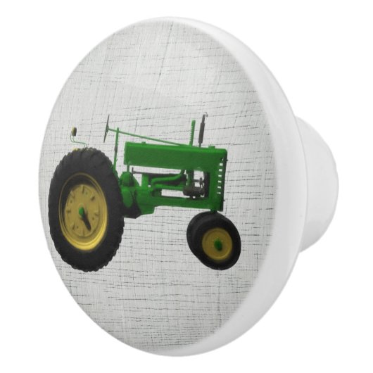 ファーム納屋周囲の庭カントリートラクターバーンドレッサー セラミックノブ (右)