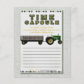 ファーム納屋周囲の庭トラクタータイムカプセルベビーシャワー (正面)