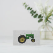 ファーム納屋周囲の庭トラクタ素朴ーカントリーホワイトウッド 名刺 (スタンド正面)