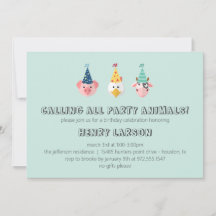 ファーム納屋周囲の庭パーティー動物子供の誕生日