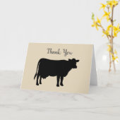 ファーム納屋周囲の庭ファームハウスバースデーパーティーサンキューユユー カード (黄色い花)