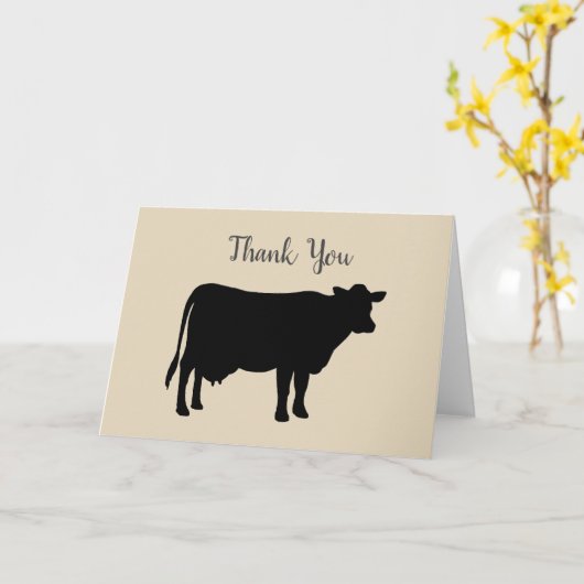 ファーム納屋周囲の庭ファームハウスバースデーパーティーサンキューユユー カード (黄色い花)