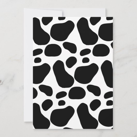 ファーム納屋周囲の庭ブルーボーイ1st誕生日 招待状 (裏面)