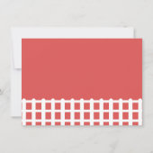 ファーム納屋周囲の庭動物2nd誕生日パーティー 招待状 (裏面)