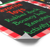 ファーム納屋周囲の庭第1回バースデーマイルストーンポスター ポスター (角)