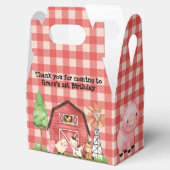 ファーム納屋周囲の庭誕生日パーティーの好意ボックス フェイバーボックス (オープン)