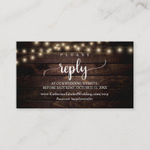 ファーム素朴ウッド、ストリングライト、オンラインRSVPエンクロ