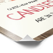 ファーム素朴キャンディ赤ちゃんシャワー記号の数を推測 フォトプリント            (角)