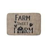ファーム素朴スウィートファームハウスパーソナライズされた バスマット (正面)