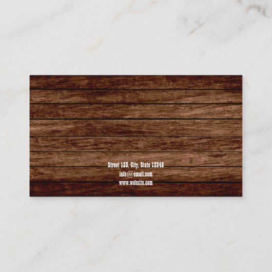 ファーム素朴スタイルホースフォトコーチウマ科のング 名刺 (裏面)