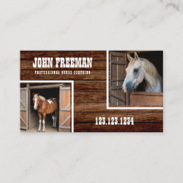 ファーム素朴スタイルホースフォトコーチウマ科のング 名刺