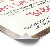 ファーム素朴ベビー赤ちゃんシャワーのサインを言わない フォトプリント (角)