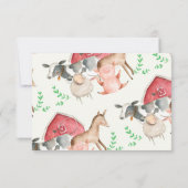 ファーム素朴ママのベリーカードのサイズ 招待状 (裏面)