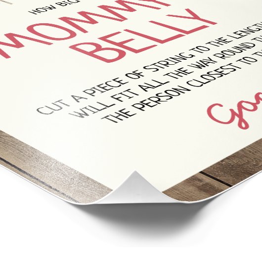 ファーム素朴ママの腹の看板の大きさ フォトプリント            (角)