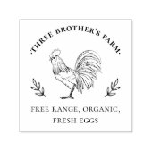 ファーム素朴ヴィンテージ卵カートン セルフインキングスタンプ (デザイン)