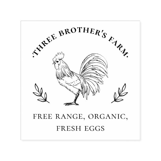 ファーム素朴ヴィンテージ卵カートン セルフインキングスタンプ (デザイン)