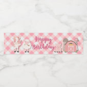 ファーム誕生日ウォーターボトルラベル ペットボトルラベル (シングルラベル)