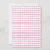 ファーム誕生日ガール納屋周囲の庭タイムカプセルカード カード (裏面)