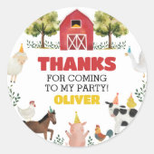 ファーム誕生日シール ラウンドシール (正面)