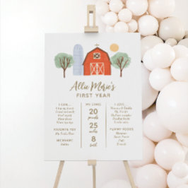 ファーム誕生日パーティマイルストーンサイン